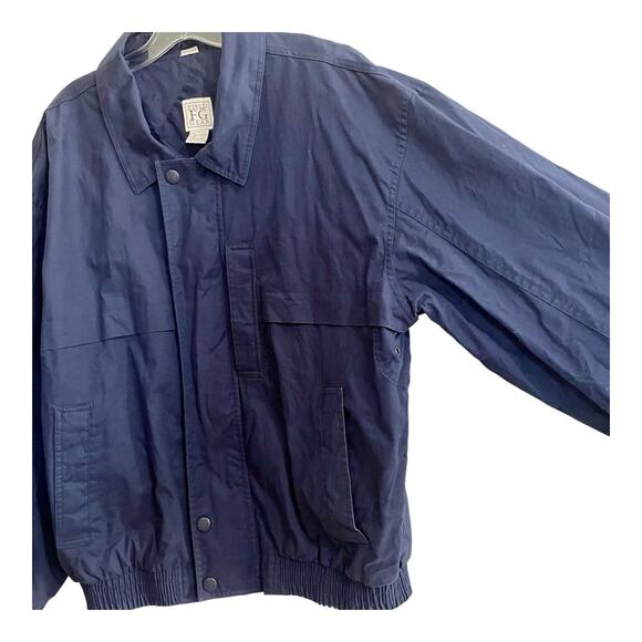 Field Gear FG Jacket Mens Large Blue Vintage 90s Bomber Varsity YKK Zipper - Picture 3 of 11